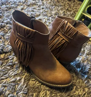 Circle G Booties Leather Fringe 7 thumbnail 1