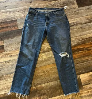 Old Navy high rise Slouchy straight jeans size 14 thumbnail 1