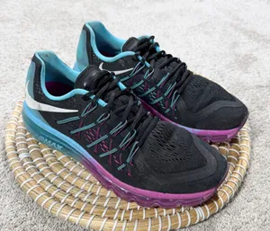 Nike Women’s Air Max 2015 Sneakers Shoes 698903-004 in Clearwater Black Purple 9 thumbnail 1