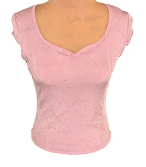 Finesse vintage sparkly top size medium Pink thumbnail 1