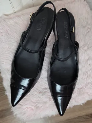 J Crew Robin Mary Jane kitten heels in spazzolato leather thumbnail 2