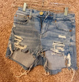 American Eagle Outfitters Light Blue Distressed Boyfriend Jeans thumbnail 1
