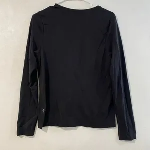 Athleta Black Long Sleeve Performance Top Estimated Size M Athletic Shirt thumbnail 3