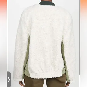 Free People Women's Rivington Sherpa Jacket, Desert Combo, Green, Medium thumbnail 6