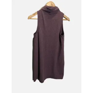 Leith Shift Dress Women S Purple Cowl Neck Sleeveless Knit Casual Minimalist thumbnail 3
