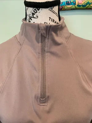 90 Degree Women's Small (no tag) Mauve Long-Sleeve Athletic Quarter-Zip Pullover thumbnail 2