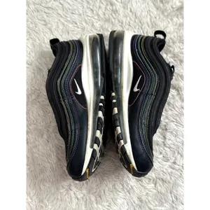 Nike 7.5 Women's Air Max 97 Multi Stitching Black White Purple CK0738-001 thumbnail 2