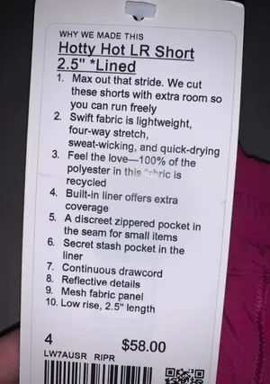 Lululemon Hotty Hot 2.5" Shorts thumbnail 5