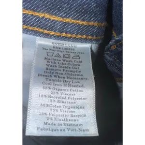 Everlane Organic Cotton Blend The Way High Skinny Jean Women's Size 27 Luxury thumbnail 9