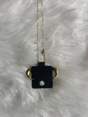 Dainty 18k gold plates rosemary necklace with earrings thumbnail 4