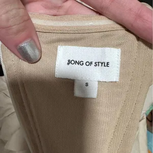 Song of Style Revolve Cream Strapless Maxi Dress Small thumbnail 7