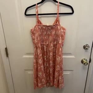 Maurices Pink White Floral Skater Sundress Women's Large Beach‎ Vacation thumbnail 6