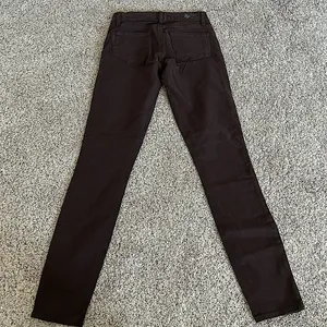 Paige NWT Chocolate Brown Verdugo Denim Jeggings Pants **Size 24** 🌸🌸 thumbnail 4
