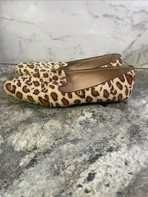 J. Crew Leopard Haircalf Loafers in Brown and Cream thumbnail 3