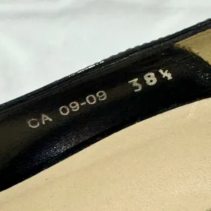 Vintage Prada Y2K Perforated Leather Slingback Kitten Heel 38.5 SINGLE SHOE thumbnail 9