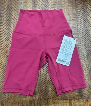 lululemon athletica High-Rise Raspberry Bike Shorts thumbnail 1