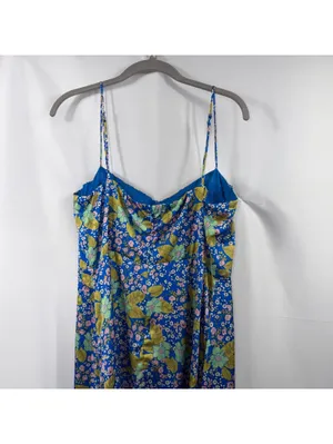 ASTR The Label Blue Floral Bustier Maxi Dress XL thumbnail 9