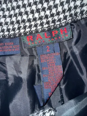 Ralph Ralph Lauren Vintage houndstooth wool trouser pant size 2 thumbnail 4