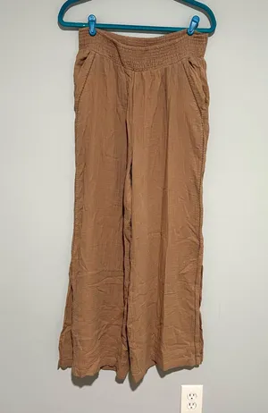 Aerie Tan Comfy Stretchy comfy Boho Pants thumbnail 1