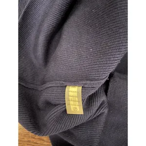 Calvin Klein Size Small‎ Blue Knit Sweater Dress Asymmetric Neck Zip Collar thumbnail 5