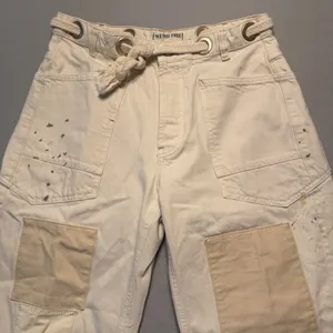 Free People We The Free Moxie Pull-On Barrel Jeans Cream Women Size 27 thumbnail 11