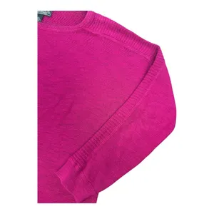 Lauren Active Ralph Lauren Women's Large Cotton Pullover Sweater‎ Fuchsia Pink thumbnail 4