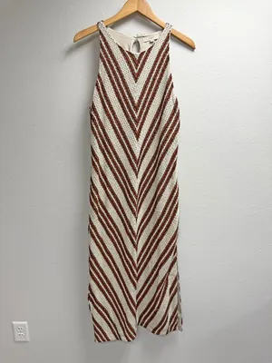 Loft Crochet Midi Dress thumbnail 3