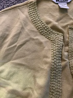 vintage green cardigan top thumbnail 3