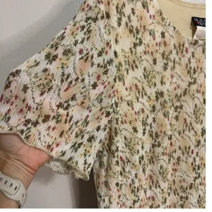 Helene Blake Maxi Dress Cream Floral Pleated Lined Cottage 90s Wedding Party 16W thumbnail 2