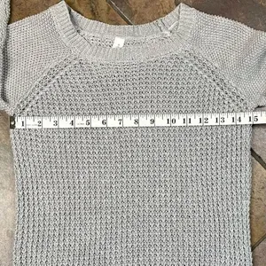 Aeropostale Gray Knit Long Sleeve Sweater XS thumbnail 8
