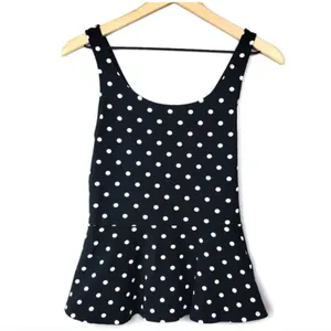 ✨EXPRESS POLKA DOT PEPLUM SZ SMALL TOP✨ thumbnail 2