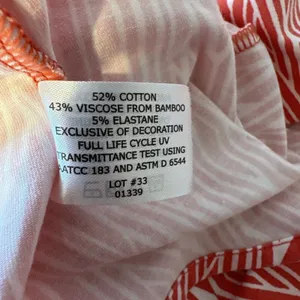 Coolibar Marietas Sun Wrap Jersey Cardigan Sweater Size S‎ Pink White UPF 50+ thumbnail 9