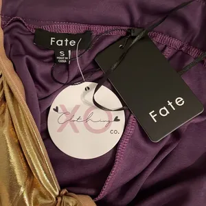 Fate Metallic Gold Cocktail Party Dress Womens Size Small NEW Glam thumbnail 2