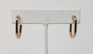 NWT Sugarfix by Baublebar Gold-Tone 3 Pack Oblong Hoop Post Earring Set Women's thumbnail 9