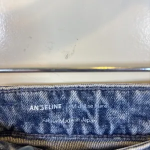 AG Adriano Goldschmied Angeline Mid Rise Flare Jeans Size 30 Raw Hem Japan thumbnail 2