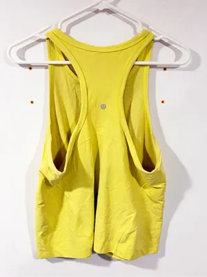 Lululemon Plus Size Yellow Athletic Racerback Tank Top Size 16 thumbnail 3