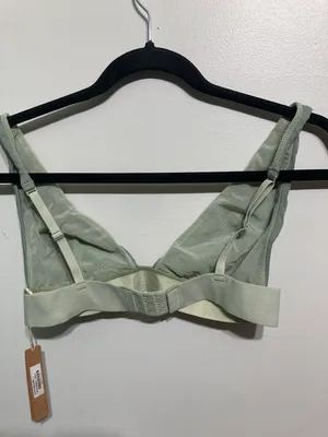 SKIMS Cotton Rib Plunge Bralette M thumbnail 5