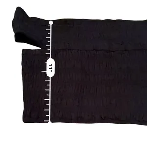 Everlane The Gauze Smock Off‎ the Shoulder Crop Top in Black Sz L NEW thumbnail 8