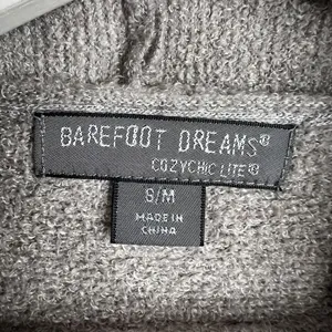 Barefoot Dreams Sz S/M Cardigan Sweater CozyChic Lite Island Wrap Open Waterfall thumbnail 3