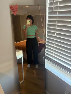 H&M Black Wide Leg Jeans thumbnail 3