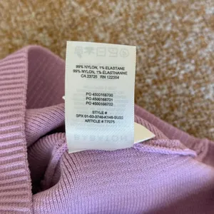 Babaton Sculpt Knit Criss Cross Tank Top Lavender Purple Ribbed Crop XS thumbnail 5