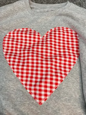 Heart Patchwork Crewneck BP Nordstrom Sweatshirt thumbnail 2