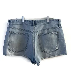 Madewell Light Blue Distressed Relaxed Jean Shorts Size 31 thumbnail 2