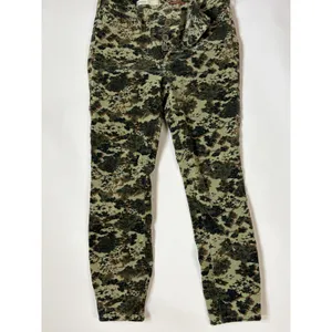 Anthropologie Pilcro High Rise Skinny Corduroy Pants Floral Camo Green Brown 29 thumbnail 2