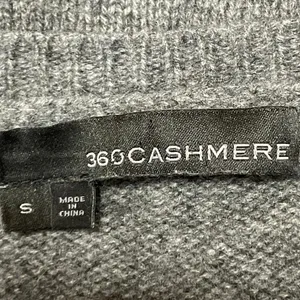 360 Cashmere Women's Gray Orange Star Knit Long Sleeve Round Sweater Top Size S thumbnail 4