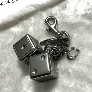 Coach Metallic Dice Keychain thumbnail 3
