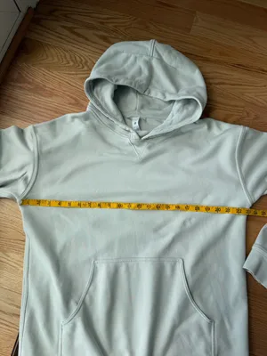 lululemon All Yours Hoodie French Terry 100% Cotton Gray - Size 12 thumbnail 8