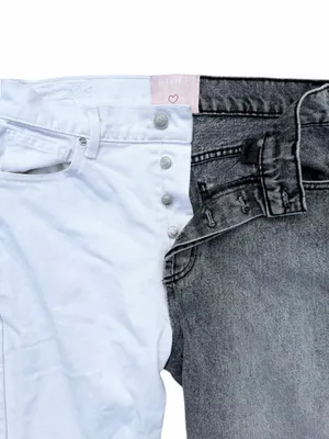 Revice Denim Jeans Women 30 Black White True Love/Checkmate Y2K High Rise thumbnail 4