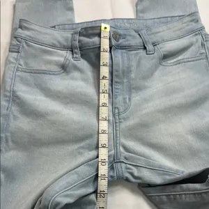 American Eagle Outfitters Light Blue Skinny Jeans thumbnail 4