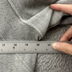 Lululemon Scuba Oversized Half Zip Hoodie Heathered Core Medium Grey W XS Small thumbnail 7